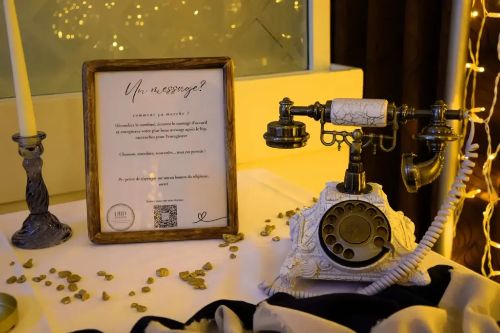 Préparation du matériel de DRD Events avant une soirée de mariage